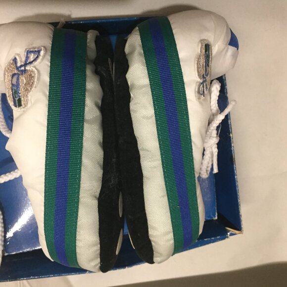 NFL Seattle Seahawks Signed Steve Largent Football Baby Slippers Carousel By Guy - Picture 8 of 9